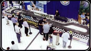 Giant Scalextric style car racing