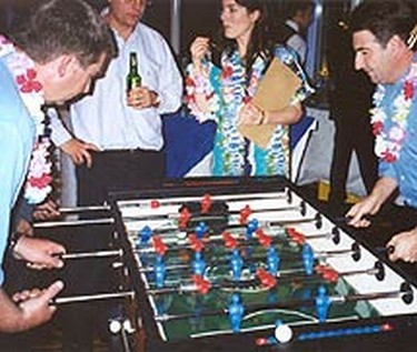 Score with this action-packed tabletop football game
