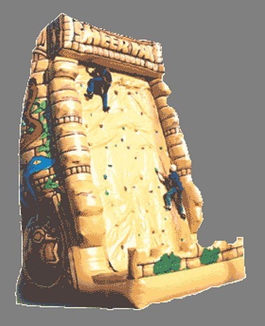 Inflatable climbing wall