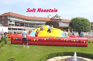 Inflatable hill for children to climb