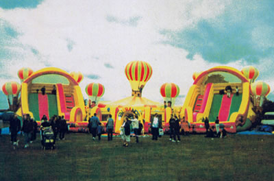 Inflatable Entertainment Centre with Bouncy Castles and Slides