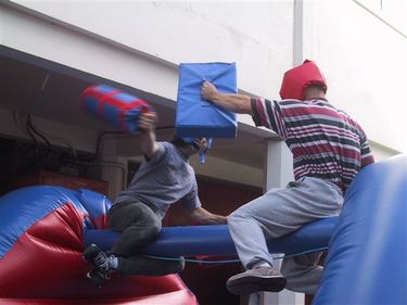 Slippery pole combat